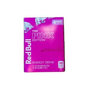 Red Bull Pink Edition Wild Berries Energy Drink – 4‑Pack, 12 oz Cans NIB